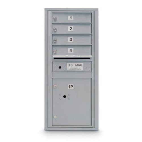 CAD Drawings American Postal Manufacturing Co. 4 Door Standard 4C Mailbox with (1) Parcel Locker